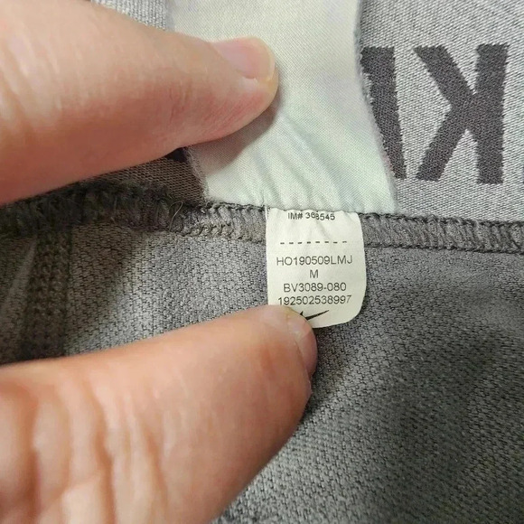 Nike Pro Dry-Fit Men's Size M Charcoal Gray Pants Slim Fit - Picture 6 of 9